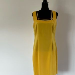 CDC Yellow sleeveless dress. Size 12